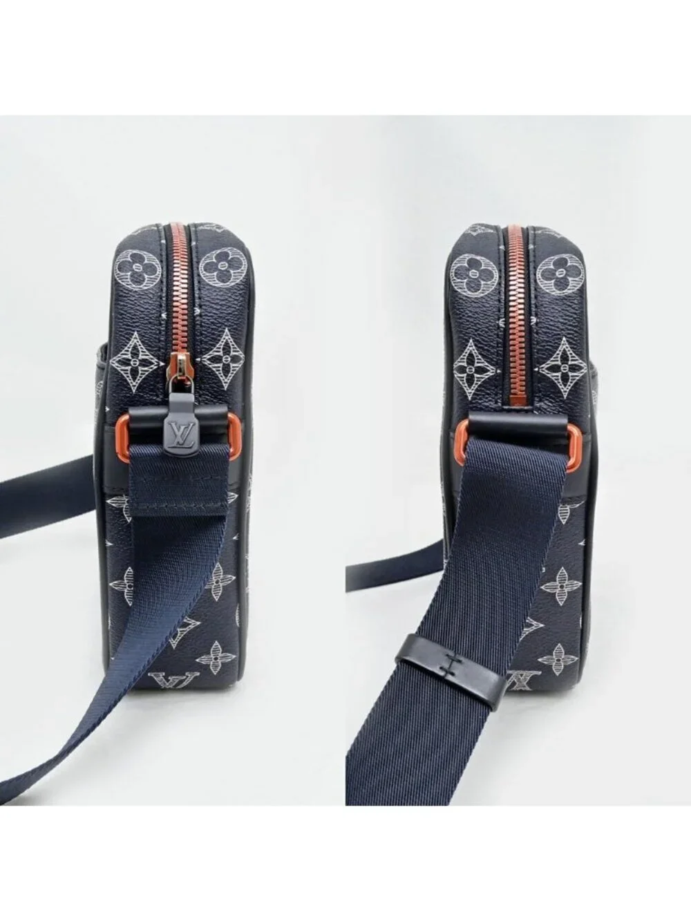 Louis Vuitton Danuve PM Monogram Shoulder Bag Navy